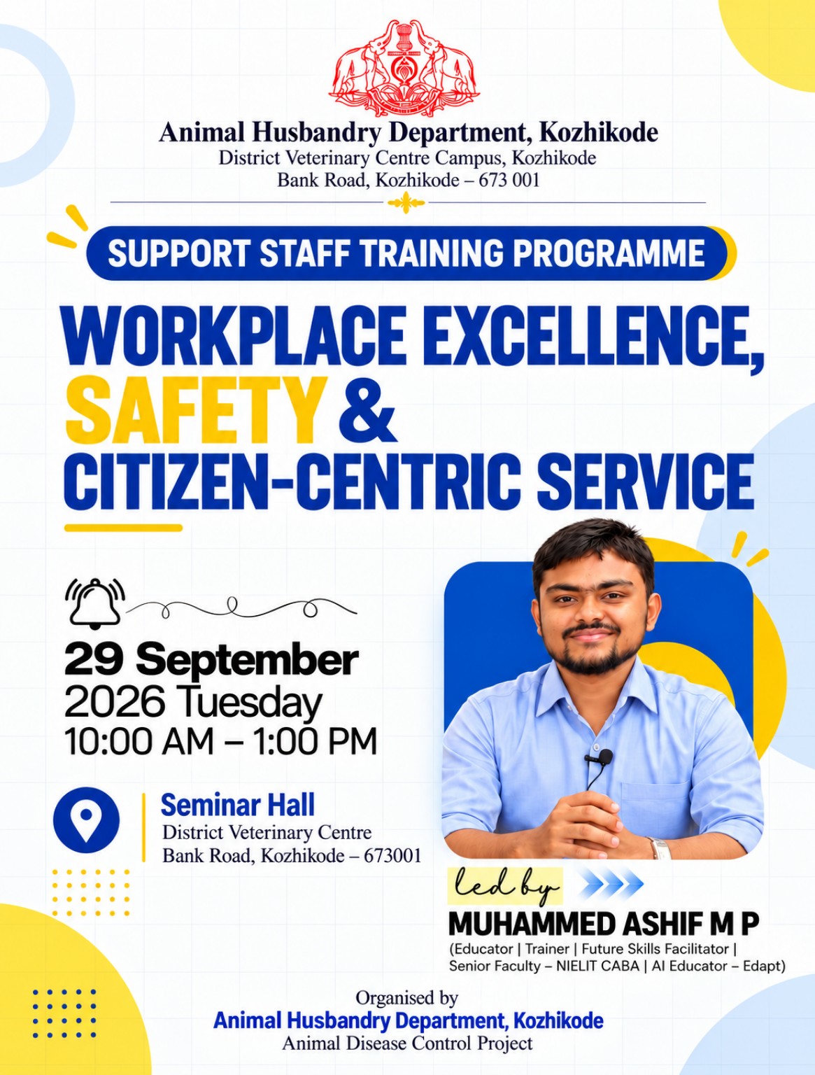 Workplace Efficiency, Safety and Citizen-Friendly Service programme